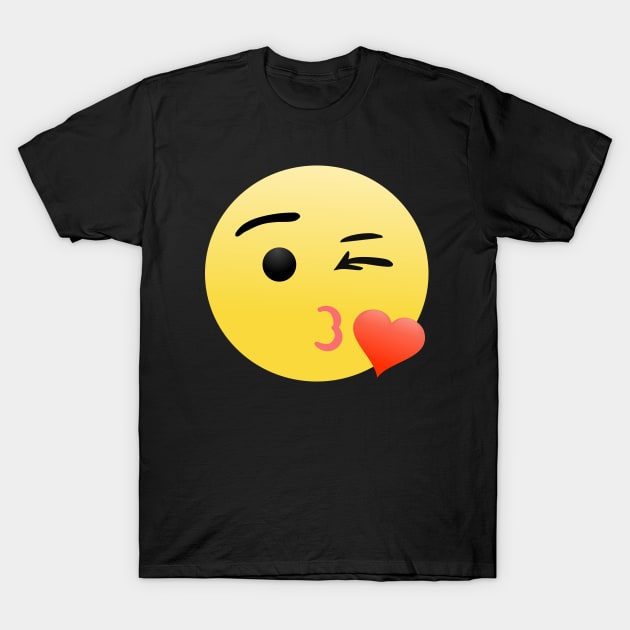 Kiss Emoji T-Shirt by KHJ